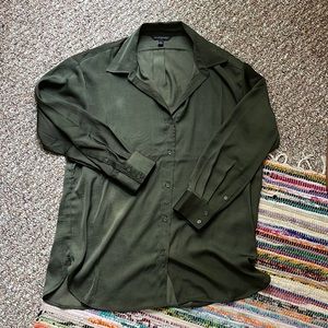 Banana Republic satin long sleeve shirt